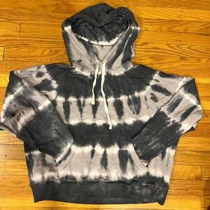 Lucky Brand Y2K Retro Tie Dye Women's Cropped Hoodie Sz Large NWOT